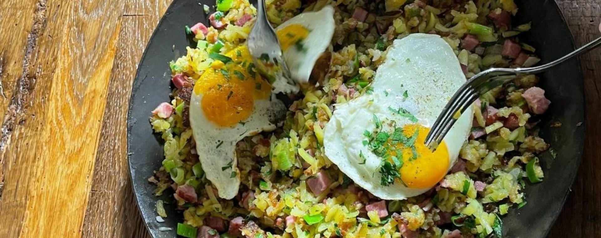 Rösti-Selchfleisch-Gröstl Pfanne