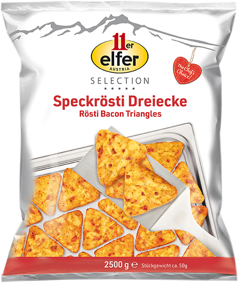 Triangoli di rösti 11er, allo speck