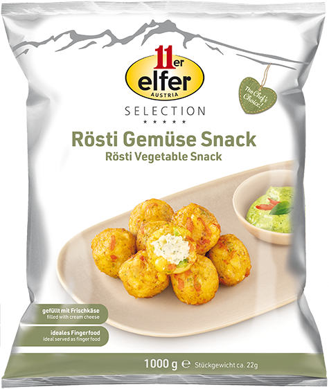 11er snack di verdure e patate