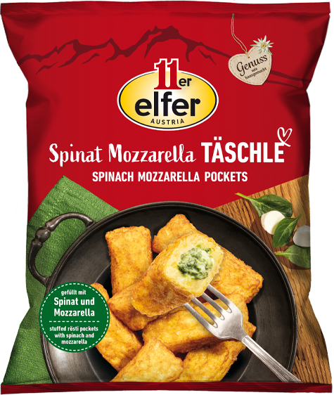 11er Rösti Pockets with Spinach & Mozzarella