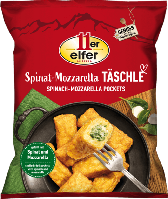 11er Rösti Pockets with Spinach & Mozzarella Image