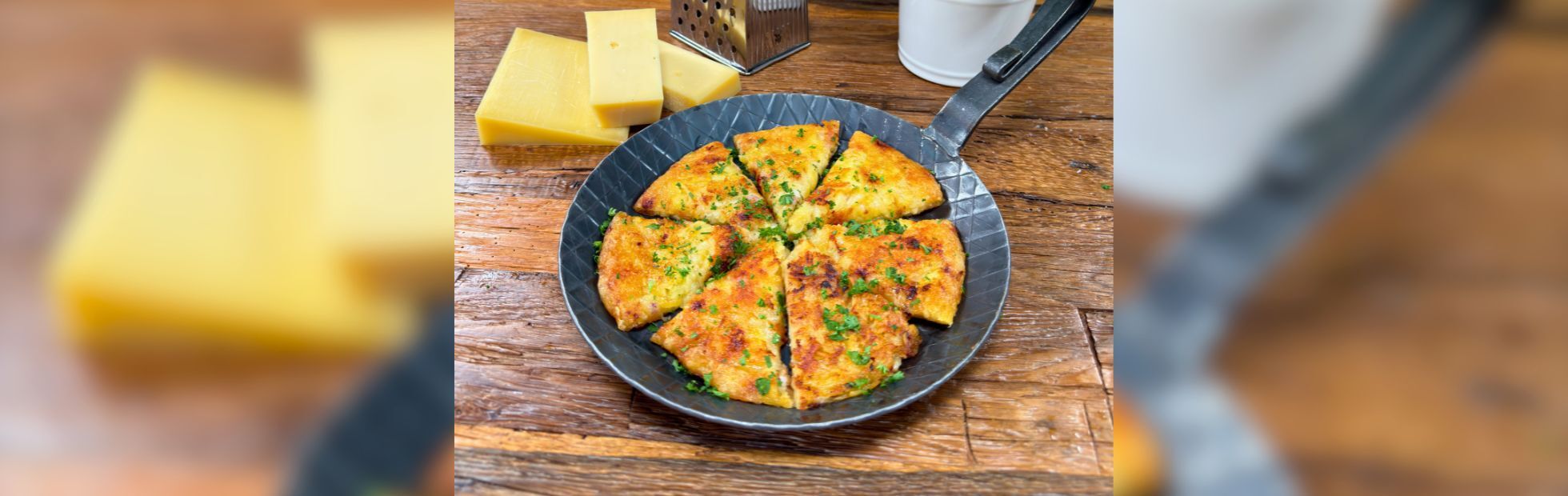 Frico friulano a base di Rösti di patate 11er, grattugiati sottili