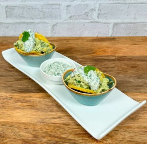 Arepas di polentini 11er con pollo e crema di avocado Image
