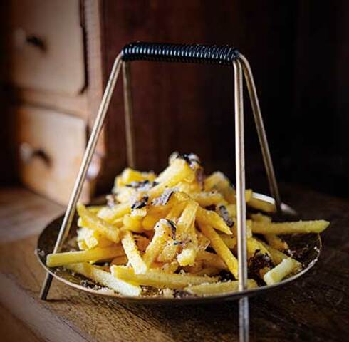 Truffle fries with Parmesan and sea salt flakes Image