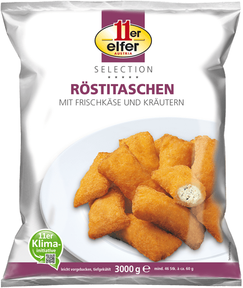 11er gevulde Rösti Pockets, met roomkaas en kruiden