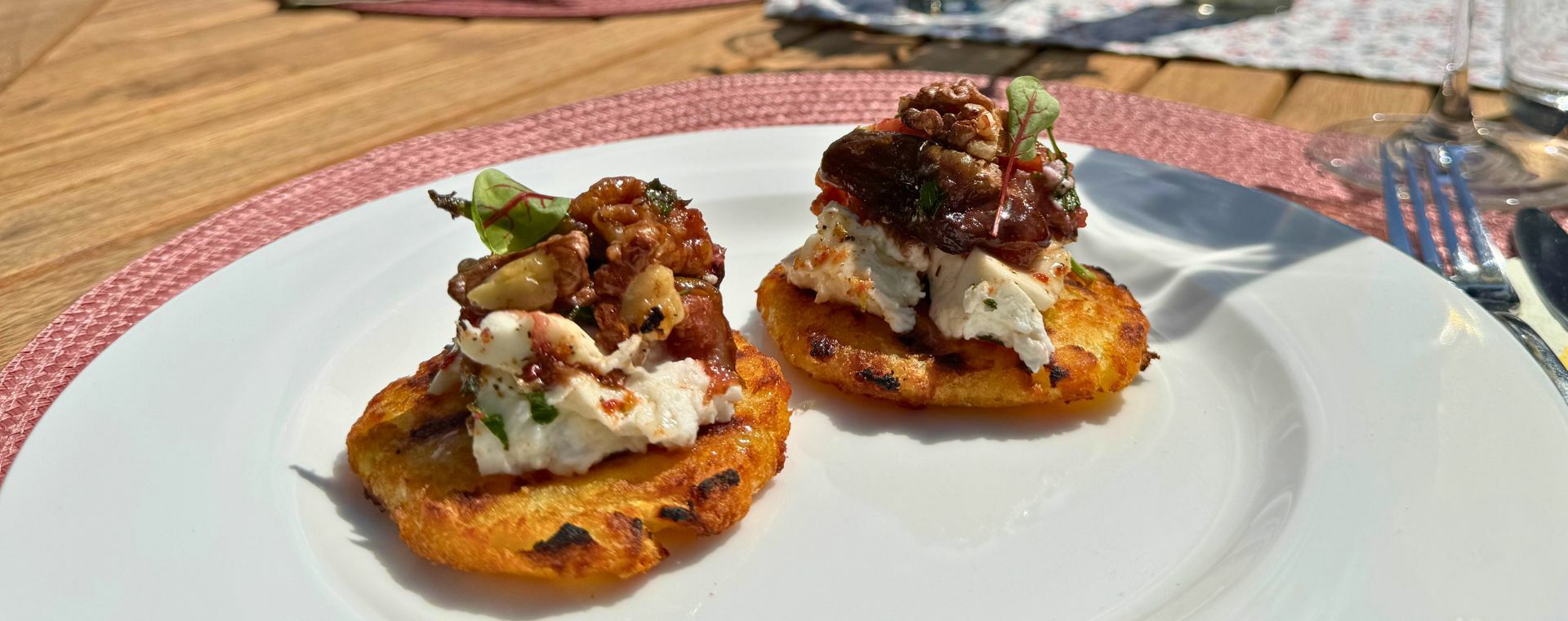 11er Knusper Rösti mit Feta, Feigen und Honig