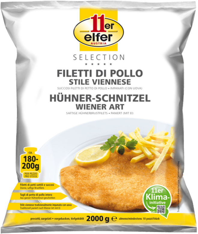 11er Hühner Schnitzel Wiener Art