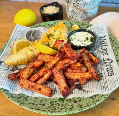 11er "Pimp Your Fries" Rote-Bete Pommes mit Backfisch Image