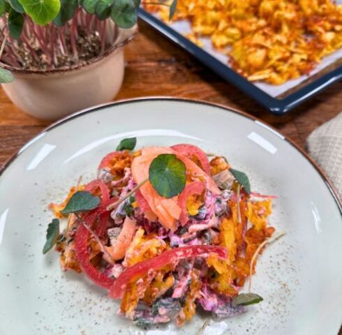 Knuspriger Rösti-Kartoffelsalat mit Bärlauch Image