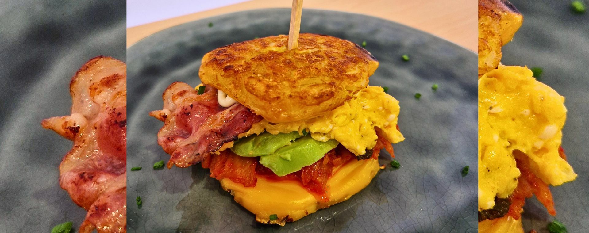11er Knusper Rösti als koreanischer Frühstücksburger