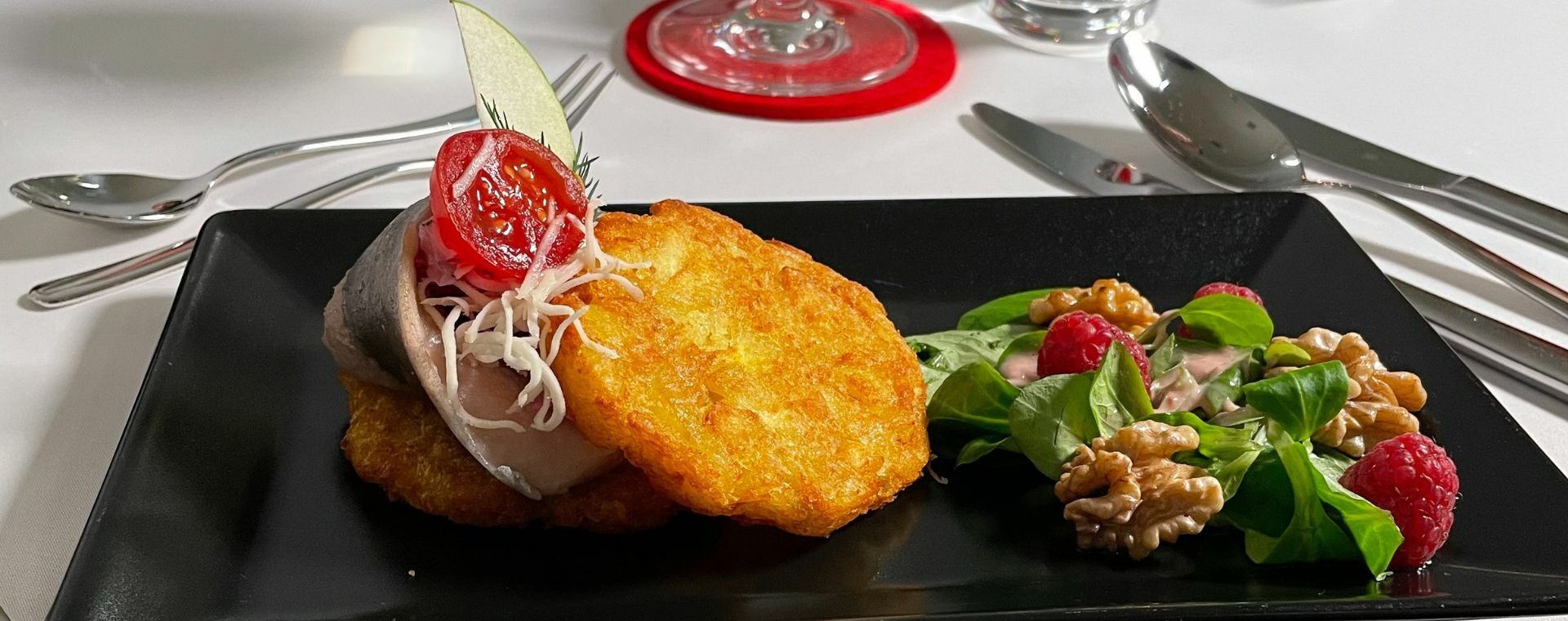 11er Knusper Rösti mit Matjesfilet
