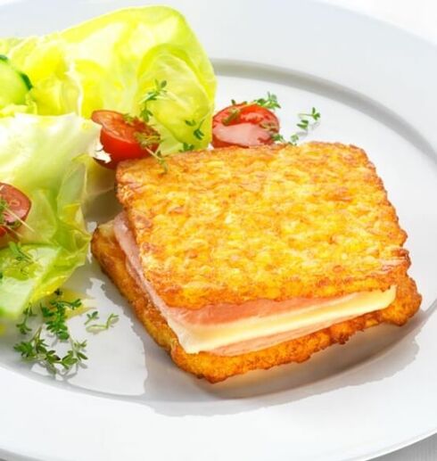 11er Knusper-Rösti-Toast mit Salat Herzen Image