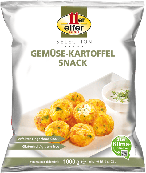 11er snack di verdure e patate