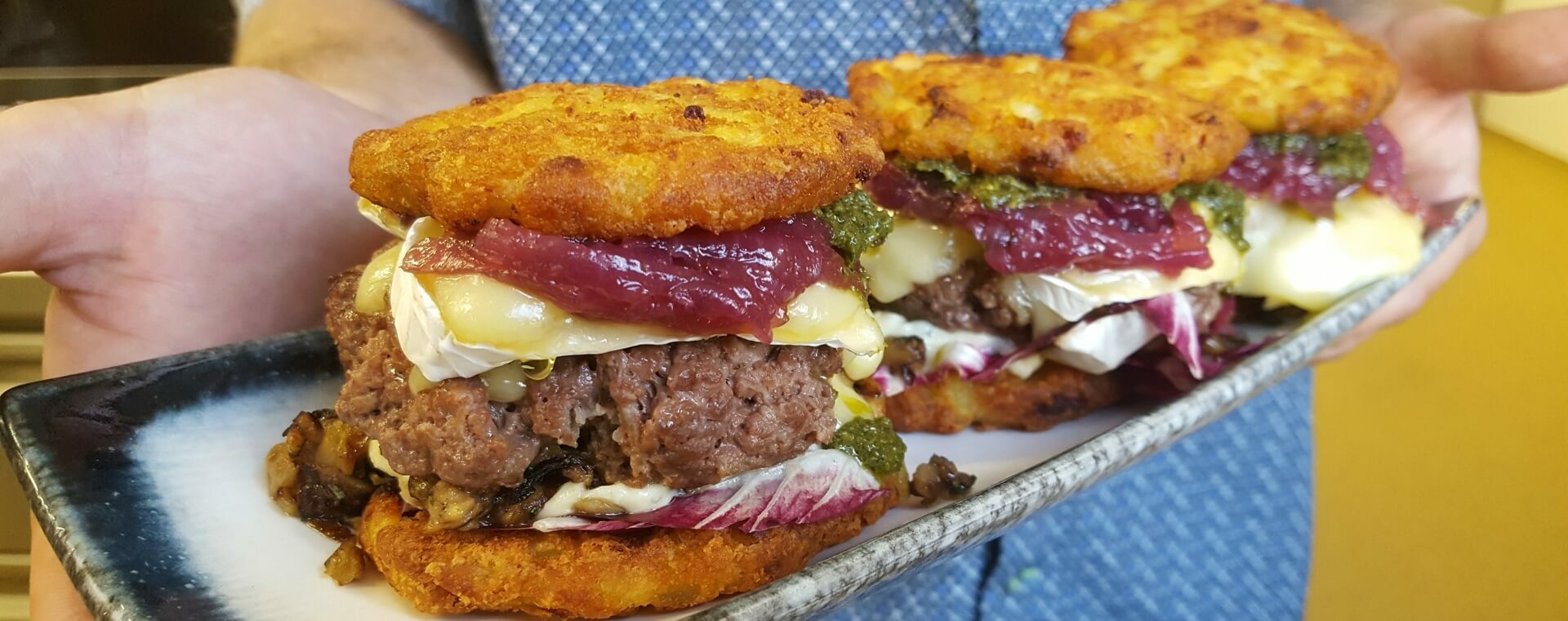 11er Speck Rösti | Wildburger mit Camembert und Steinpilzen&nbsp;